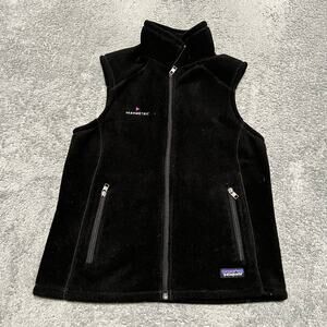 Patagonia Synchilla Vest Womens Medium Fleece Zip Outdoors Hiking Black